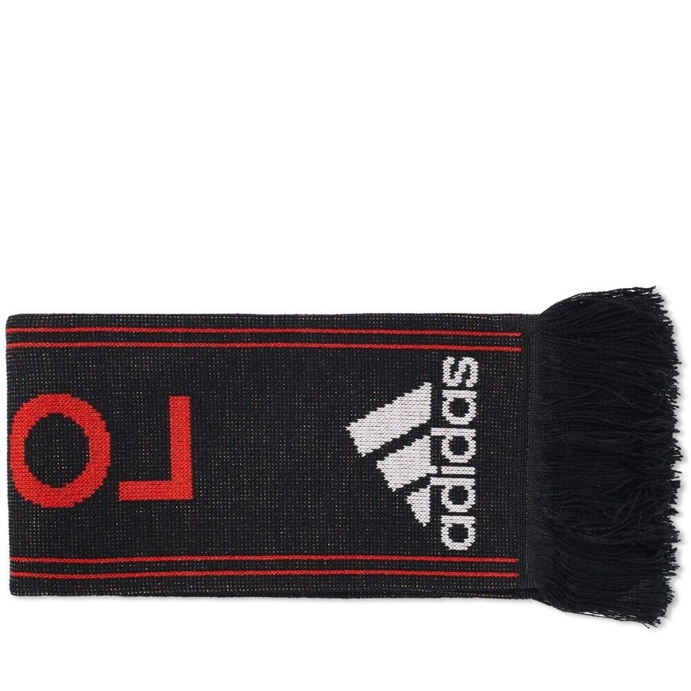 Gosha Rubchinskiy Soccer Red Black logo scarf S/S 18